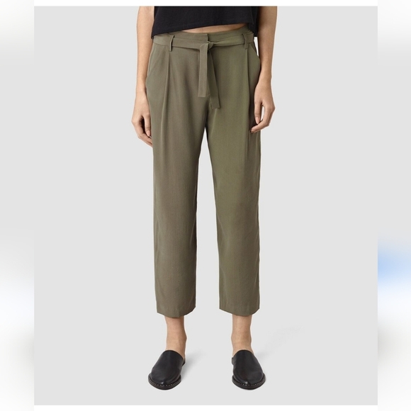 All saints 100% silk trousers size 0 - Picture 1 of 12